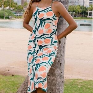 Fighting Eel Dress Lisa in Peach Roses